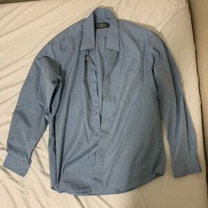 Casual Blue Button Down Shirt